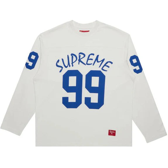 Blue x white supreme long sleeve