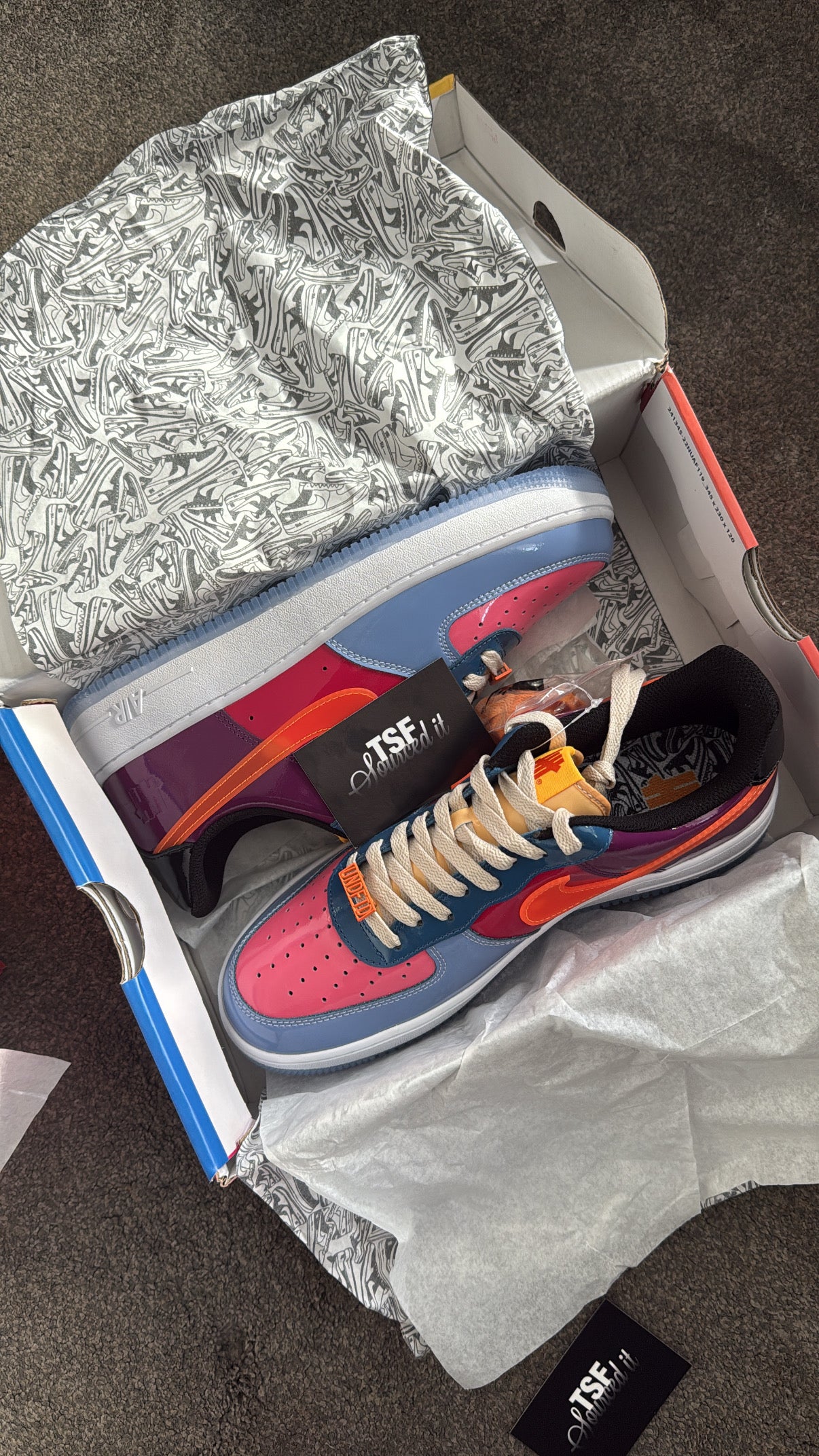 Pink Toe undefeated AF1