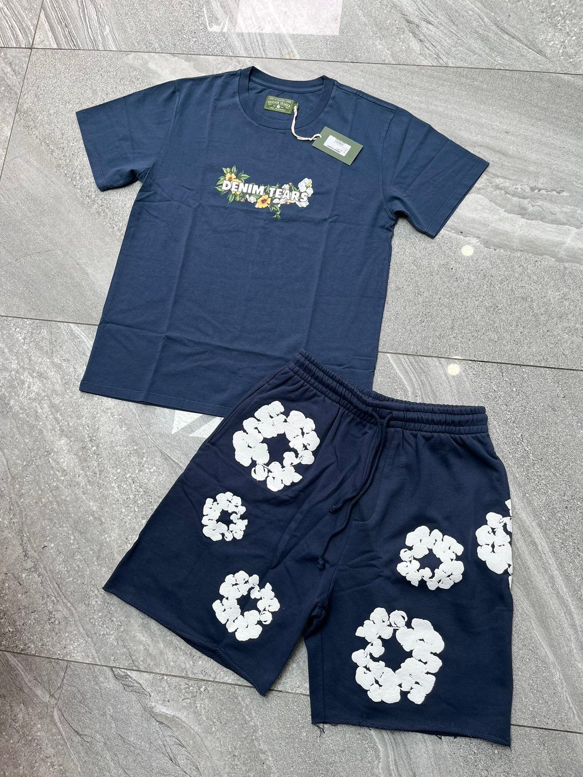 Denim tears shorts set