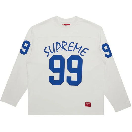 Blue x white supreme long sleeve
